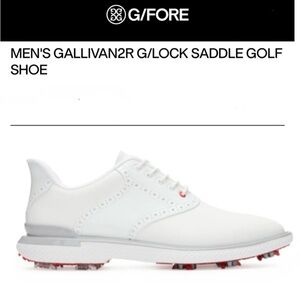 G/FORE MEN'S GALLIVAN2R G/LOCK SADDLE GOLF SHOE - Snow/Nimbus